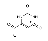 Orotic acid-6-C14 structure