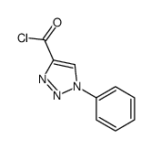 1H-1,2,3-Triazole-4-carbonyl chloride, 1-phenyl- (9CI) structure