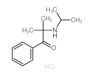 2-methyl-1-phenyl-2-(propan-2-ylamino)propan-1-one结构式