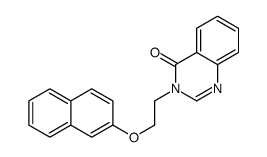 3-(2-naphthalen-2-yloxyethyl)quinazolin-4-one结构式