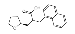 2-[(naphthalen-1-yl)methyl]-3-[(S)-tetrahydrofuran-2-yl]propanoic acid结构式