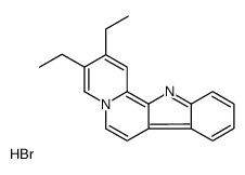 2,3-diethyl-12H-indolo[2,3-a]quinolizin-5-ium,bromide Structure