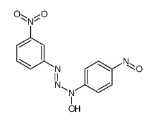 N-[(3-nitrophenyl)diazenyl]-N-(4-nitrosophenyl)hydroxylamine结构式