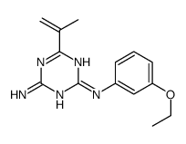 2-N-(3-ethoxyphenyl)-6-prop-1-en-2-yl-1,3,5-triazine-2,4-diamine Structure