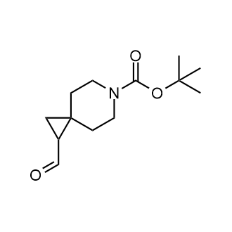 1-甲酰基-6-氮杂螺[2.5]辛烷-6-羧酸叔丁酯结构式