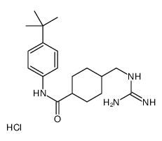 N-(4-tert-butylphenyl)-4-[(diaminomethylideneamino)methyl]cyclohexane-1-carboxamide,hydrochloride结构式