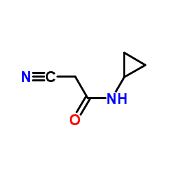 2-Cyano-N-cyclopropylacetamide Structure