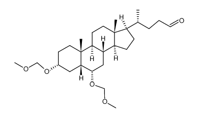 3,6-dimethoxymethyl-3α,6α-dihydroxy-5β-cholan-24-al Structure