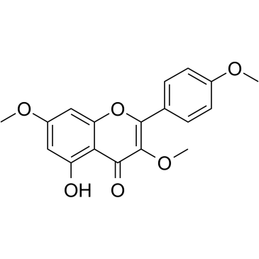 Kaempferol 3,7,4'-trimethylether Structure