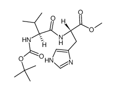 Boc-Val-His-OMe Structure