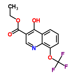 Ethyl 4-hydroxy-8-(trifluoromethoxy)quinoline-3-carboxylate Structure