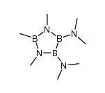 1,3,2-trimethyl-4,5-bis(dimethylamino)-cyclo-1,3-diaza-2,4,5-triborane Structure