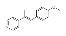 4-[2-(4-METHOXYPHENYL)-1-METHYLVINYL]PYRIDINE structure