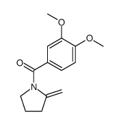 (3,4-dimethoxyphenyl)(2-methylenepyrrolidin-1-yl)methanone结构式