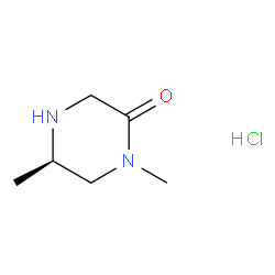 (R)-1,5-Dimethylpiperazin-2-one hydrochloride structure