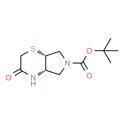 (4aS,7aR)-叔-丁基 3-氧亚基六氢吡咯并[3,4-b][1,4]噻嗪-6(2H)-甲酸基酯图片