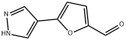 5-(1H-pyrazol-4-yl)furan-2-carbaldehyde structure