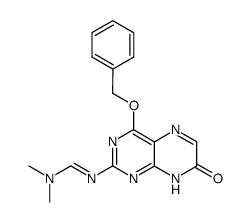 4-(benzyloxy)-2-{[(dimethylamino)methylene]amino}pteridin-7(8H)-one Structure