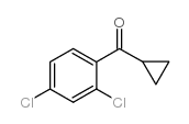 环丙基(2,4-二氯苯基)甲酮结构式