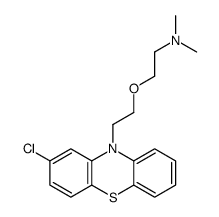 2-[2-(2-chlorophenothiazin-10-yl)ethoxy]-N,N-dimethylethanamine Structure