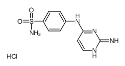 4-[(2-aminopyrimidin-4-yl)amino]benzenesulfonamide,hydrochloride Structure