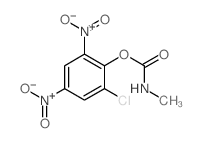 (2-chloro-4,6-dinitro-phenyl) N-methylcarbamate结构式