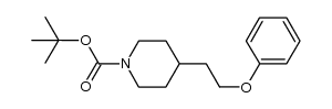 1-(tert-butoxycarbonyl)-4-[2-phenoxyethyl]piperidine结构式