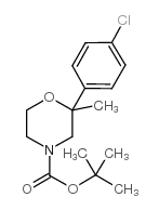 4-BOC-2-(4-CHLOROPHENYL)-2-METHYLMORPHOLINE Structure