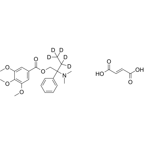 Trimebutine-d5 fumarate Structure