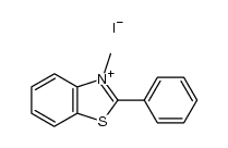 1-methyl-2-phenylbenzothiazolium iodide Structure