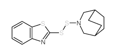 3-Azabicyclo[3.2.2]nonane,3-(2-benzothiazolyldithio)-结构式