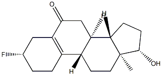 3β-Fluoro-17β-hydroxyestr-5(10)-en-6-one structure