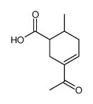 3-Cyclohexene-1-carboxylic acid, 3-acetyl-6-methyl- (8CI) Structure