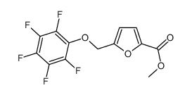 methyl 5-((perfluorophenoxy)methyl)furan-2-carboxylate Structure