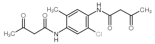 N,N'-(2-Chloro-5-methyl-1,4-phenylene)bis(3-oxobutyramide) Structure