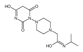 N-propan-2-yl-2-[4-(2,4,6-trioxo-1,3-diazinan-1-yl)piperazin-1-yl]acetamide结构式