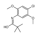 N-(4-chloro-2,5-dimethoxyphenyl)-2,2-dimethylpropanamide结构式