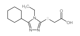 2-[(5-cyclohexyl-4-ethyl-1,2,4-triazol-3-yl)sulfanyl]acetic acid picture