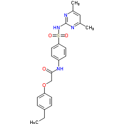 N-{4-[(4,6-Dimethyl-2-pyrimidinyl)sulfamoyl]phenyl}-2-(4-ethylphenoxy)acetamide Structure