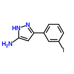 3-(3-Iodophenyl)-1H-pyrazol-5-amine structure