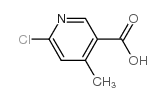 6-chloro-4-methylpyridine-3-carboxylic acid Structure