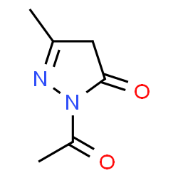 1-Acetyl-3-methyl-2-pyrazolin-5-one结构式