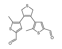 2,2''-dimethyl-2',5'-dihydro[3,3':4',3''-terthiophene]-5,5''-dicarbaldehyde Structure