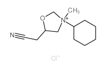 Oxazolidinium,5-(cyanomethyl)-3-cyclohexyl-3-methyl-, chloride (1:1) picture