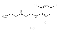 N-(2-(2,4,6-Trichlorophenoxy)ethyl)propan-1-amine hydrochloride structure