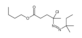 butyl 4-chloro-4-(2-methylbutan-2-yldiazenyl)pentanoate Structure