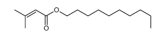 decyl 3-methylbut-2-enoate结构式