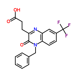 3-(4-Benzyl-3-oxo-7-trifluoromethyl-3,4-dihydro-quinoxalin-2-yl)-propionic acid图片