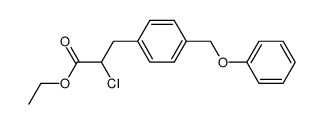 ethyl 2-chloro-3-(4-phenoxymethylphenyl)propionate Structure