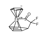 [Fe(COCF2C5H5)(η(5)-C5H5)] Structure